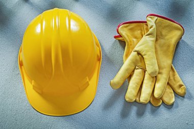 Bina kask Emanet eldiven beton yüzey inşaat c