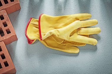Portakal inşaat tuğla deri Emanet eldiven bileşimi 