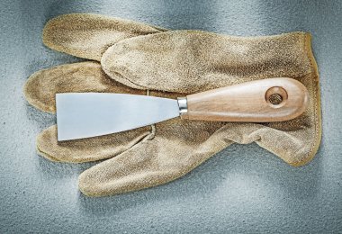 Palet Bıçağı deri koruyucu eldiven beton yüzey eksilerini tarihinde