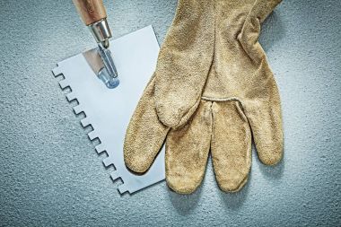 Beton yüzey eksilerini deri koruyucu eldiven raspa boya