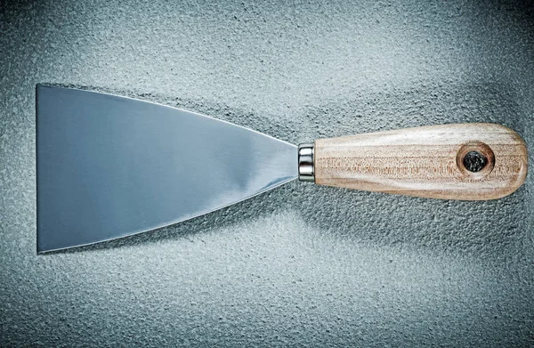 Paleta cuchillo en el concepto de construcción de fondo de hormigón — Foto de Stock