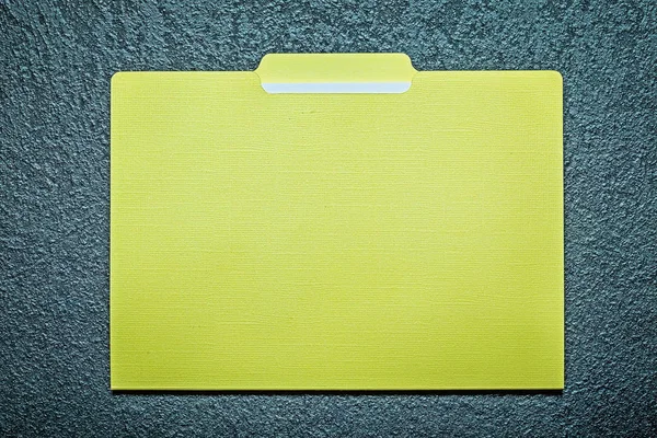 Office folder with paper on black background — Stock Photo, Image