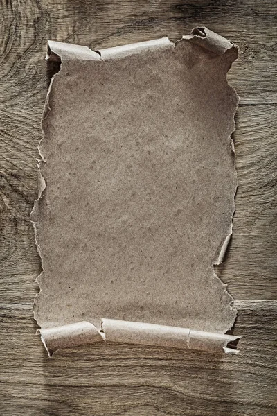 Carta vintage su tavola di legno — Foto Stock