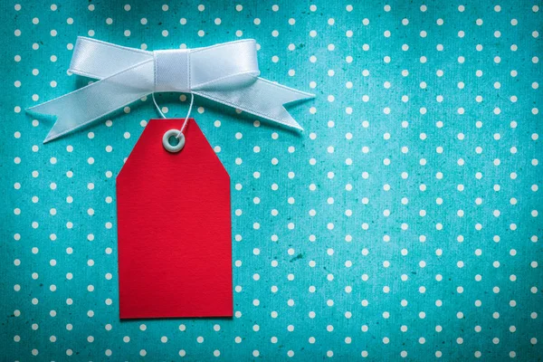 Mavi benekli masa örtüsü etiketinde Satılık