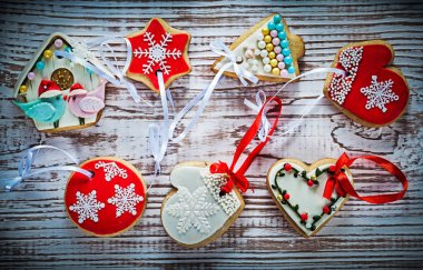 Noel zencefilli bisküvi vintage ahşap b ürün yelpazesine