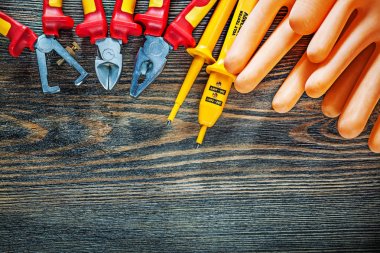 Dielektrik eldivenler elektrik tester yalıtım striptizci kesme