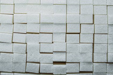 Beyaz şeker küpleri gıda kavramı