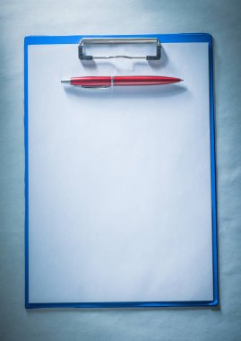 Biro kalem boş kağıt sayfası Pano