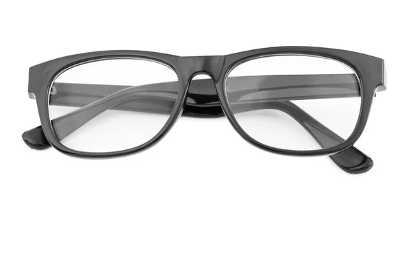 Lunettes noires vintage isolées sur blanc — Photo