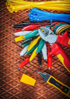 Yalıtım Tel makası kablolar elektrik tester timsah bağlama 