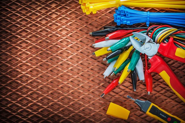 Yalıtım Tel makası kablolar elektrik tester timsah bağlama 