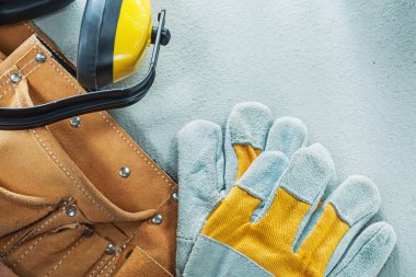 Beton üzerinde etkilidirler deri inşaat kemer koruyucu eldiven