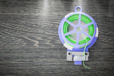 Yumuşak twist kravat ahşap tahta üzerinde