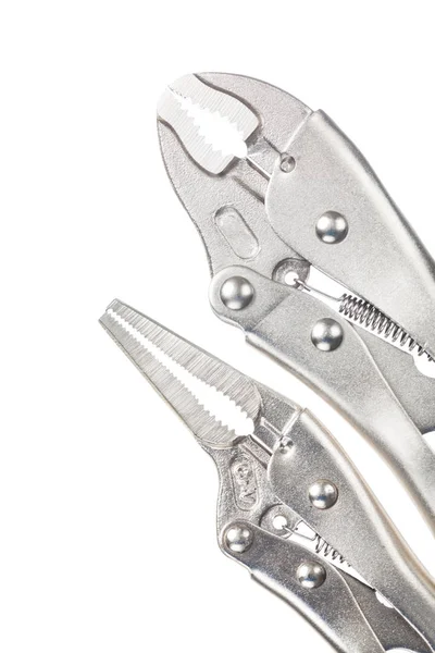 Verstellbarer Zangenschlüssel isoliert auf weiß — Stockfoto