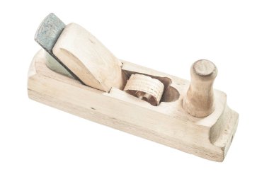 Tahta planya beyaz izole