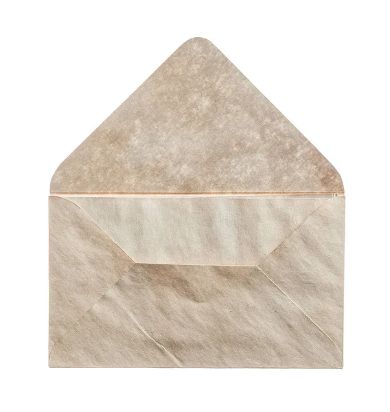 Vintage envelope isolated on white — Stock Photo, Image