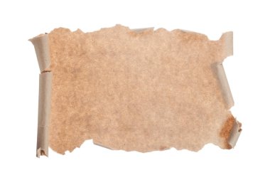 Vintage rulo üzerinde izole beyaz yatay görünüm