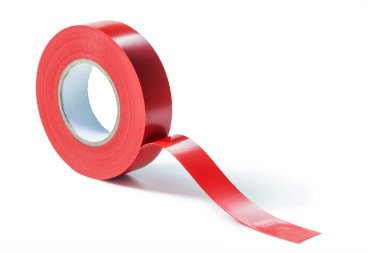 kırmızı izolasyon bandı izole edildi