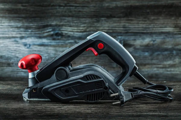 Potente máquina de cepillado de madera eléctrica Powe de madera de mano — Foto de Stock