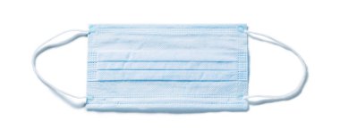 Mavi steril grip maskesi izole tıbbi araçlar