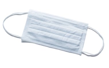 Tıbbi aletler beyaz steril grip maskesi izole