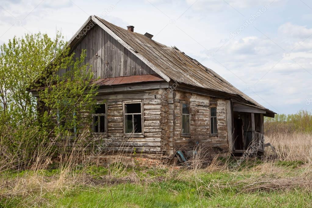 old abandoned house in the Russian village