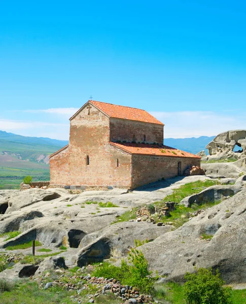 Upliscyche skalne Kościoła, Georgia — Zdjęcie stockowe