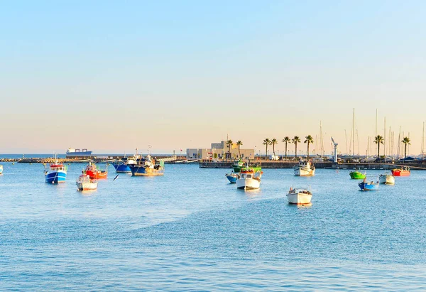 Łodzie w ocean marina, Portugalia — Zdjęcie stockowe