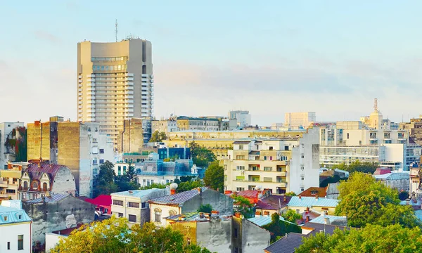 Bukurešť downtown v časných ranních hodinách — Stock fotografie