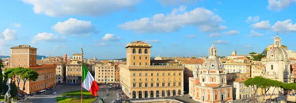 Panoramisch uitzicht over Roma, Italië — Stockfoto