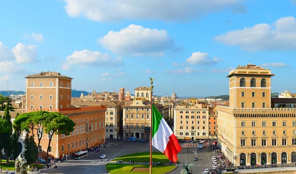 Praça de Veneza. Roma, Itália — Fotografia de Stock