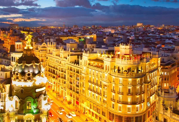 Αστικό τοπίο της πόλης Μαδρίτη — Φωτογραφία Αρχείου