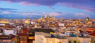 Madrid panoramic view, Spain clipart
