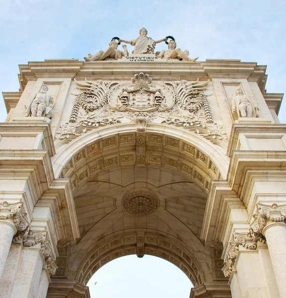 Arco do Triunfo de Lisboa. Portugal — Fotografia de Stock