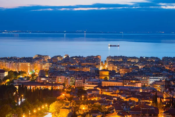 Panoráma města Thessaloniki, Řecko — Stock fotografie