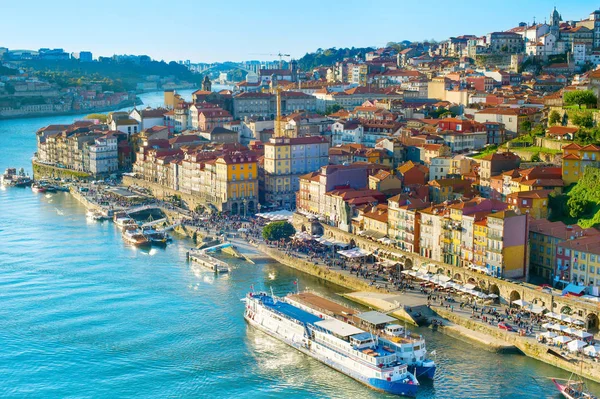 Letecký pohled na Porto, Portugalsko — Stock fotografie