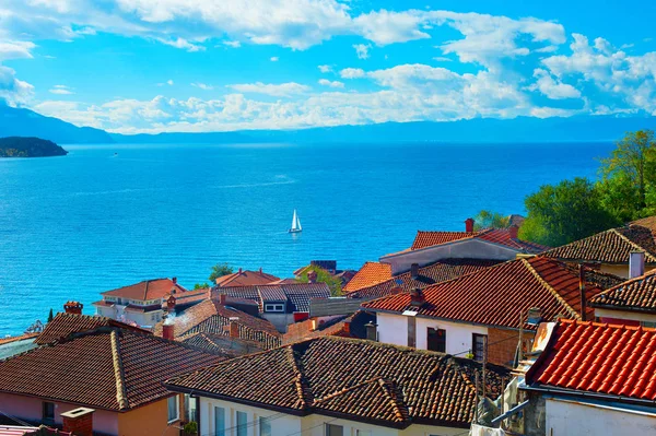 Ohri Gölü, Makedonya — Stok fotoğraf