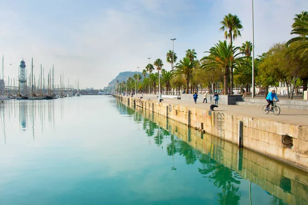 Quayside Barcelona, Španělsko — Stock fotografie