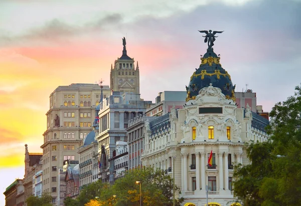 马德里地标, 西班牙 — 图库照片
