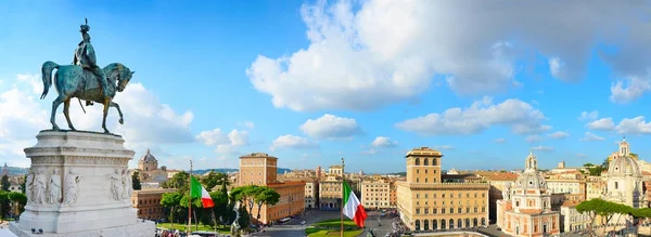 Roma panorama, Italien — Stockfoto