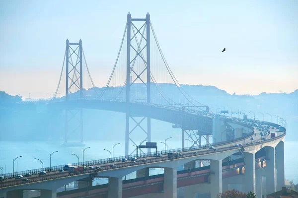 Most 25 kwietnia Lizbona, Portugalia — Zdjęcie stockowe