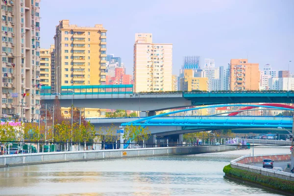 Distrito residencial de Shanghai, China — Fotografia de Stock