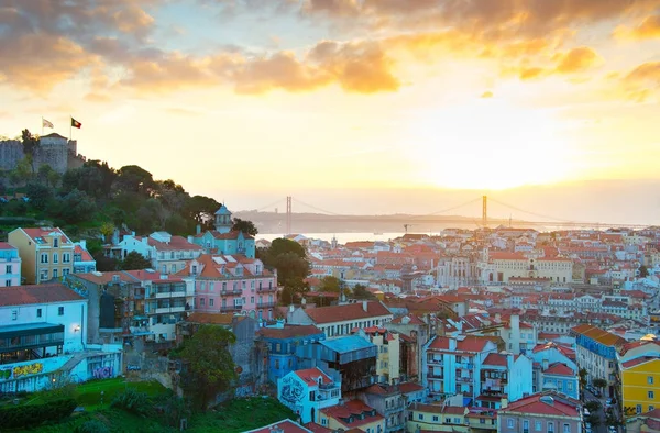 Panoráma města Lisabon, Portugalsko — Stock fotografie