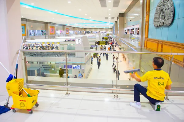 Servizio di pulizia aeroporto — Foto Stock