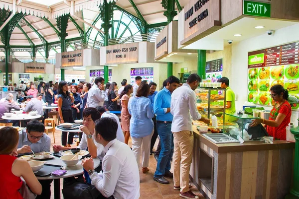 Hall di cibo Singapore — Foto Stock