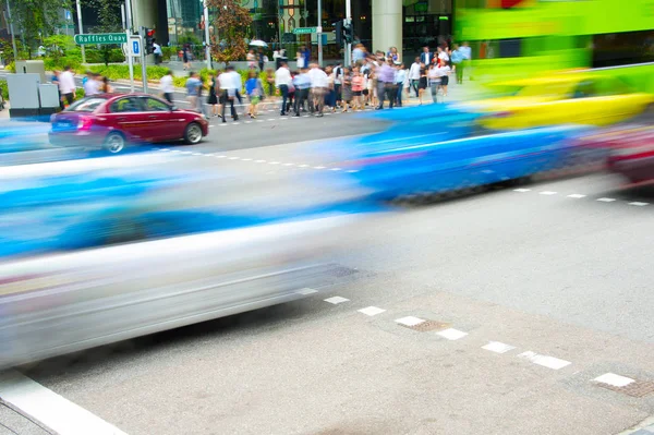 Rush hour in Singapore — Stock Photo, Image