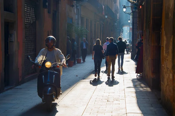 Barcelona staré město ulice, Španělsko — Stock fotografie