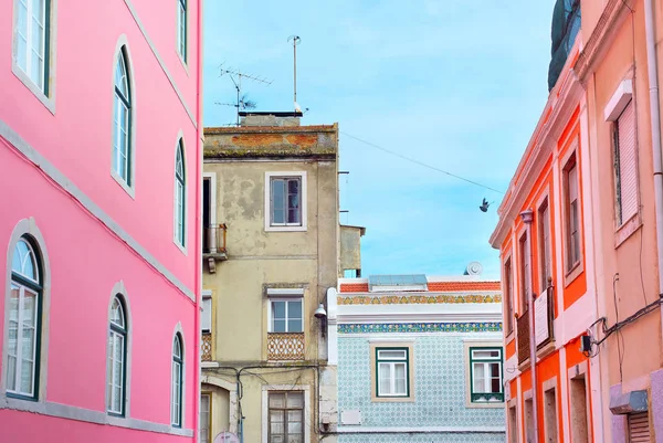 Lisboa ruas coloridas, Portugal — Fotografia de Stock