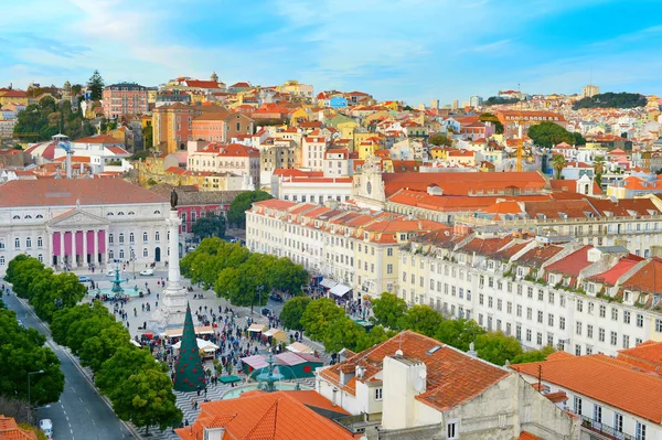 Skyline da Cidade Velha de Lisboa — Fotografia de Stock