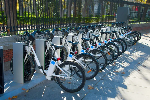 Fahrräder zum Verleih im Park — Stockfoto
